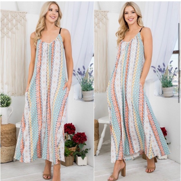 🎉LAST ONE🎉Butter soft boho print women’s dress - Picture 2 of 5